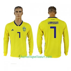 Jalkapallo Pelipaidat Ruotsi Larsson 7 World Cup 2018 Kotipaita Pitkähihainen